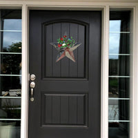 Americana Antiqued Metal Star with Pocket 16.5"D