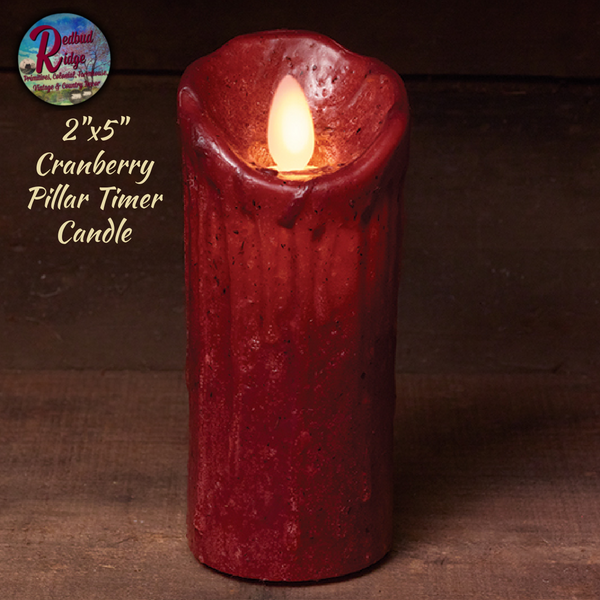 Candles Pillar Moving Motion  2x5" Ol' Realistic Timer **Choice