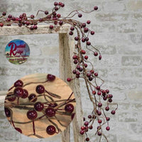 WATERPROOF Combo Berry Pips Burgundy or Burg/Mustard Wreath or Garland