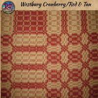 Westbury Cranberry/Red & Tan Table Top Collection