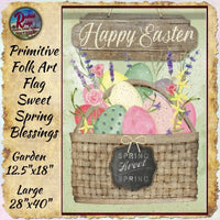Sweet Spring Blessings Garden or Large Flag