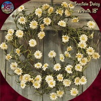 Teastain Daisy Wreath, 18" OSD