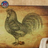 Primitive Rooster Artwork w/5 Peg Canvas ~ 50% Savings