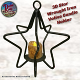 Star 3 Dimensional Votive Candle Holder