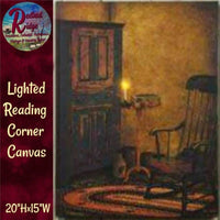 Reading Corner Radiance LED Lighted Canvas