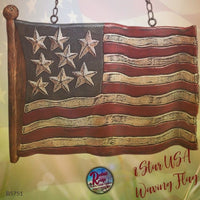 Flag USA Waving 8 Star Resin Flag Arrow Replacement Sign