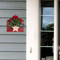 Rustic Distressed Metal Envelope Red or White