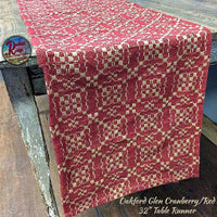 *Oakford Glen Cranberry Red & Tan Tabletop Collection
