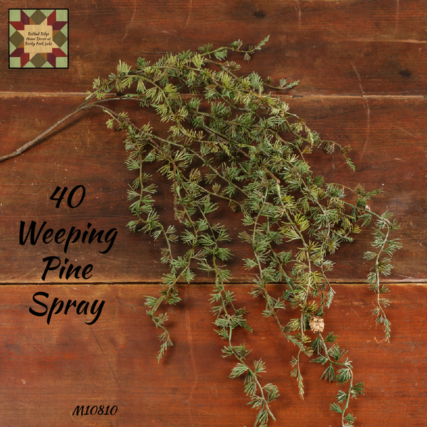Weeping Pine Spray 40"L with Pine Cones