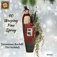 Weeping Pine Spray 40"L with Pine Cones