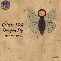 Critter Picks Set of 2 Bee, Dragon Fly, Frog or Lady Bug