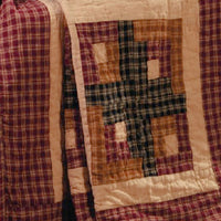 Cambridge Patchwork Quilted Throw or Matching Quilted Pillow Cover