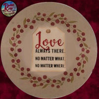 Pip Berry Border Love, Friend or Family Tag Plate 9.75"
