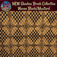 Shadowbrook Mustard & Black Woven Throw Blanket 52"x74"
