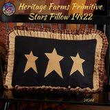 Heritage Farms Stars Pillow 14"x22"