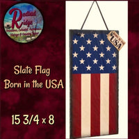 Americana Born in the USA Slate Sign Inside or Out