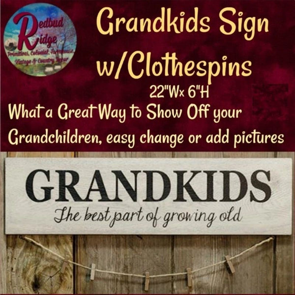 Hanging Grandkids Sign ~ Show off your Grandchildren