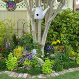 Watering Can Rustic White Birdhouse