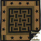 Delaware Star Black & Khaki Bedding   **50% Savings