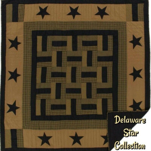Black Star Quilted Bedding Collection   **50% Savings