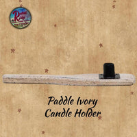 Wood Paddle Taper Candle Holder Color Choice