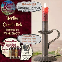 Colonial Barton Candlestick Moving Motion Electric Taper Candle Lighting