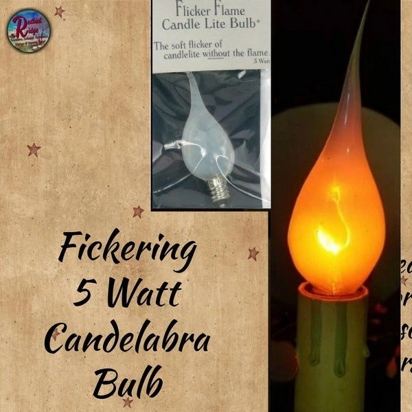 Flickering 3 Watt Candelabra Bulb