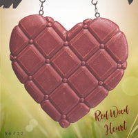 Red Wood Valentines Love Heart Arrow Replacement Sign