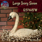 Swans Primitive Distressed Vintage Style Large 2 Styles