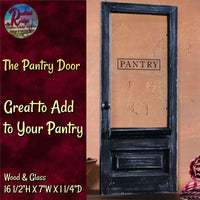 *Door Pantry Primitive 16.5"H