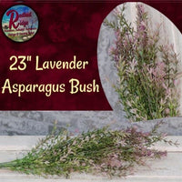 Lavender Asparagus 13" or 23" Bush Perfect for Spring or Summer Artificial