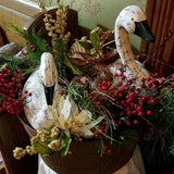 Swans Primitive Distressed Vintage Style Large 2 Styles