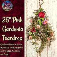 Gardenia Pink Teardrop 26"