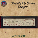 FRAMED Sampler Kindness, Bless or Simplify Choice