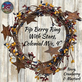 Colonial Pips & Stars ~ Picks, Wreaths 4" & 2" ISD  Garland 40"