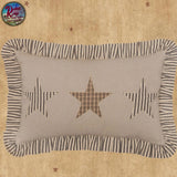 Sawyer Mill Stars Charcoal Pillow 14x22
