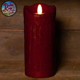 Ol' Realistic 3"x7" Moving Motion Flame Pillar Timer Candle
