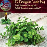 Eucalyptus 1" Inside Dia. Candle Wreath Ring