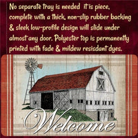 Primitive Farmhouse Farm Welcome Barn Windmill Choice Large/Small Flag or Mat