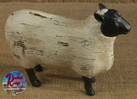 Sheep Primitive Country Vintage Style Carved Ol' Sheep Farmhouse