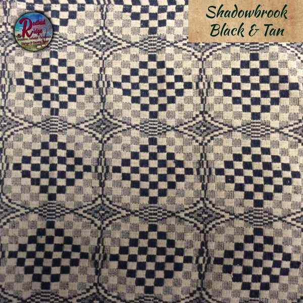 Shadowbrook Black & Tan Woven Throw 52"x74"