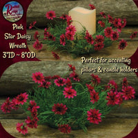 Star Daisy Wreaths & Hanging Vines Lavender, Pink
