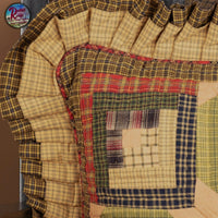 Tea Cabin Pillow Quilted 16x16