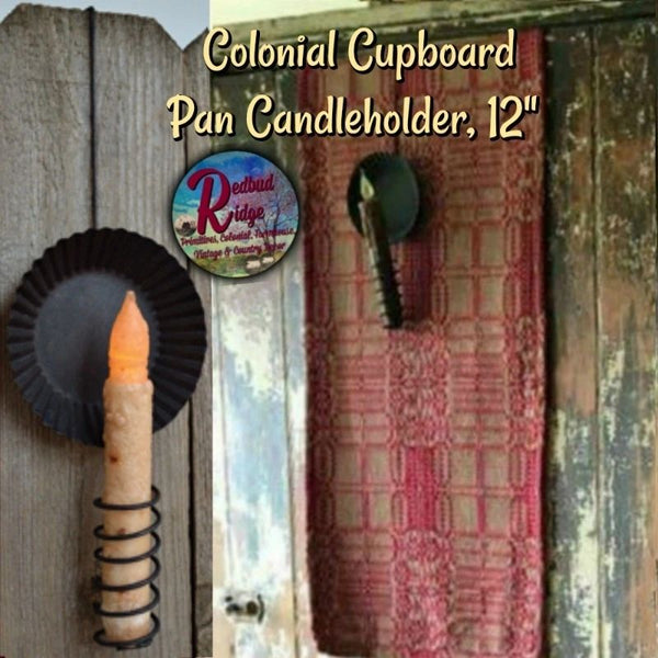 Candle Holder 12" Pan Spiral Hanging Over the Door