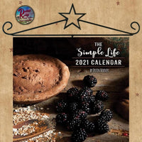 Black Wire Star Calendar Holder with Hook