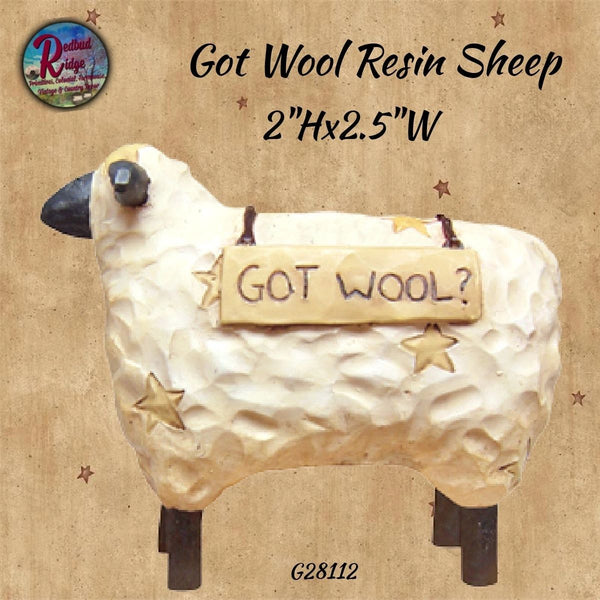Got Wool Resin Sheep
