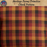 Heritage Farms Primitive Check Fabric Pillow 16x16 34367 Heritage Farms Collection