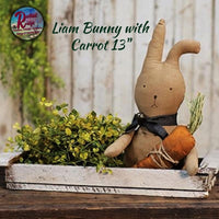 Rustic Grungy Liam Bunny 13"