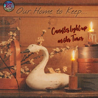 PRIMITIVES LED 6Hr Timer Swan Firkins Candles Wall Art Picture