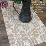 Bayberry Weave Cream & Sand 32" or 56" Woven Runner